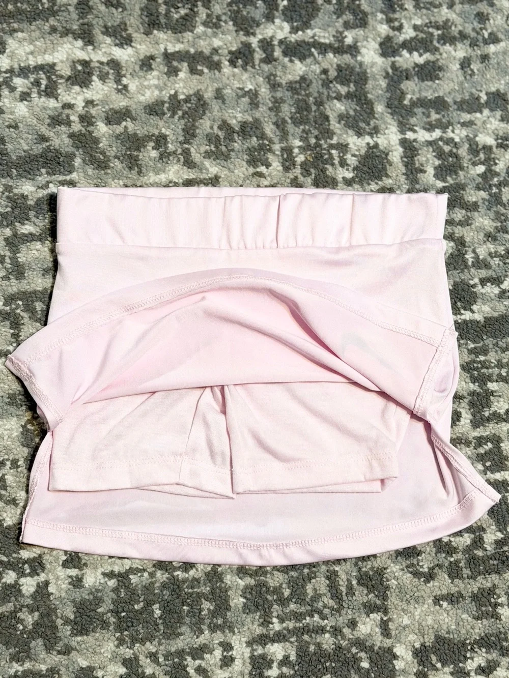 Nike - Little Girls Light Pink Athletic Skort with White Swoosh, Size - 4 (XS)